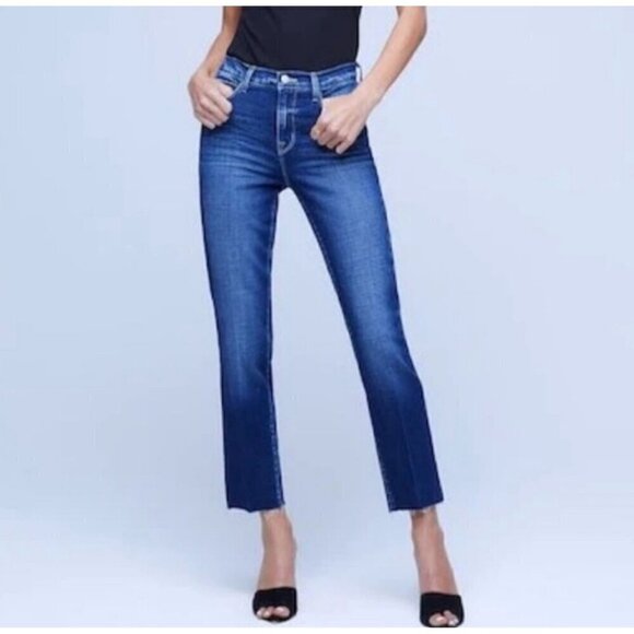 NWT L'AGENCE Sada High Rise Slim Cropped Jean in Frisco - Size 25 - Picture 1 of 11